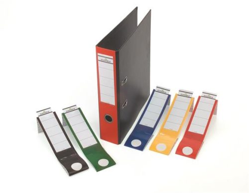 Gerinccímke, iratrendezőhöz, öntapadó, 60x390 mm, DURABLE "ORDOFIX®", kék