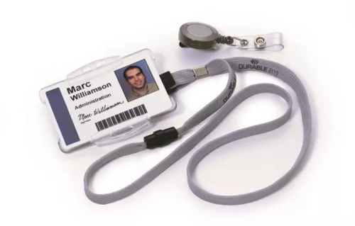 Nyakbaakasztó, klippel, DURABLE, szürke