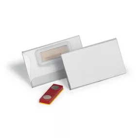   Névkitűző, mágnessel, elfordulásgátlóval, 75x40 mm, DURABLE