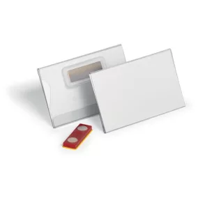   Névkitűző, mágnessel, elfordulásgátlóval, 90x54 mm, DURABLE