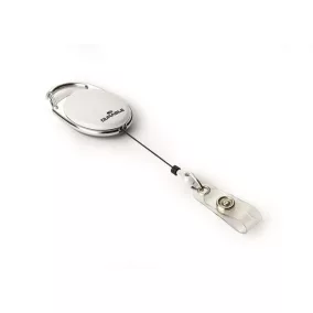   Azonosítókártya-tartó, kihúzható, patentos, DURABLE "Style", fehér