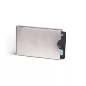   Bankkártyatartó, 1 db-os, RFID védelemmel, DURABLE, ezüst