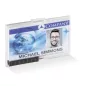   Azonosítókártya-tartó, 1 kártyához, zárt, DURABLE "PUSHBOX", áttetsző