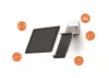 Tablet tartó, fali, DURABLE "WALL PRO"