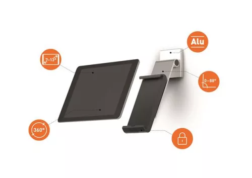 Tablet tartó, fali, DURABLE "WALL PRO"