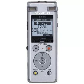   Diktafon, digitális, 4 GB memória, OLYMPUS, " DM-720", ezüst