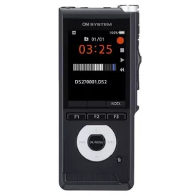   Diktafon, digitális, 2GB memória, OM SYSTEM "DS-2700", fekete