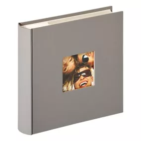   Fotóalbum, 200 fotó, 10x15 cm, "Walther Fun", szürke