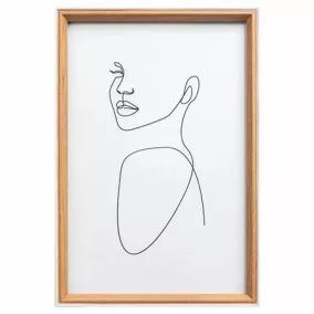 Képkeret, fa, 20x30 cm, "Silhouette", bükkfa