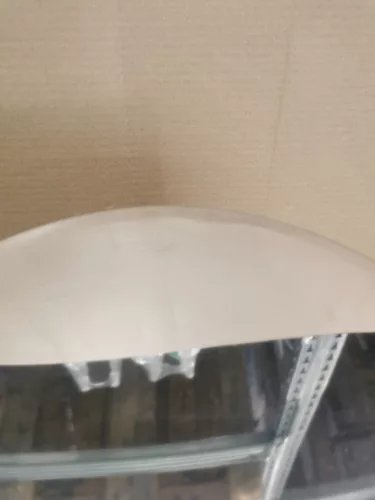 ENYHÉN SÉRÜLT Rozsdamentes acél pedálos szemetes, kivehető műanyag vödörrel, 30L, fényes