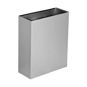   Falra szerelhető rozsdamentes 23 L szemetes 15,5x35x43,5cm - SÉRÜLT