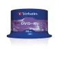 DVD+R lemez, AZO, 4,7GB, 16x, 50 db, hengeren, VERBATIM