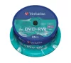 DVD-RW lemez, újraírható, 4,7GB, 4x, 25 db, hengeren, VERBATIM
