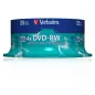   DVD-RW lemez, újraírható, 4,7GB, 4x, 25 db, hengeren, VERBATIM