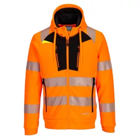 DX4 Hi-Vis cipzáras kapucnis pulóver