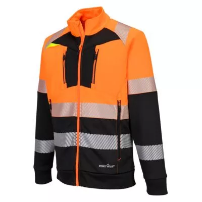 DX4 Hi-Vis 1. osztályú tölcsér nyakú cipzáras pulóver
