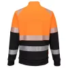 DX4 Hi-Vis 1. osztályú tölcsér nyakú cipzáras pulóver