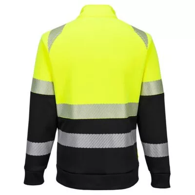 DX4 Hi-Vis 1. osztályú tölcsér nyakú cipzáras pulóver