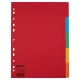 Regiszter, karton, A4, 5 részes, ESSELTE "Economy", színes