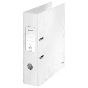   Iratrendező, 80 mm, A4, karton, LEITZ "180 Wow", fehér