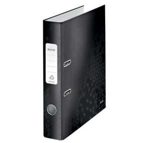   Iratrendező, 52 mm, A4, karton, LEITZ "180 Wow", fekete