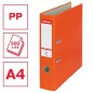   Iratrendező, 75 mm, A4, PP/karton, élvédő sínnel, ESSELTE "Economy", narancssárga