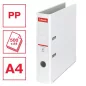   Iratrendező, 75 mm, A4, PP/karton, élvédő sínnel, ESSELTE "Economy", fehér