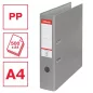   Iratrendező, 75 mm, A4, PP/karton, élvédő sínnel, ESSELTE "Economy", szürke