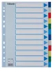 Regiszter, műanyag, A4, 12 részes, ESSELTE