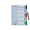 Regiszter, műanyag, A5, 5 részes, ESSELTE, színes