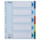 Regiszter, műanyag, A4 Maxi, 5 részes, ESSELTE