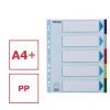 Regiszter, műanyag, A4 Maxi, 5 részes, ESSELTE