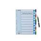 Regiszter, műanyag, A4 Maxi, 10 részes, ESSELTE