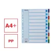 Regiszter, műanyag, A4 Maxi, 10 részes, ESSELTE
