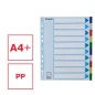 Regiszter, műanyag, A4 Maxi, 10 részes, ESSELTE