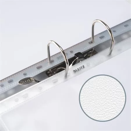 Katalógustartó genotherm, lefűzhető, A4, 170 mikron, narancsos felület, 20 mm, LEITZ "Jumbo Extra"