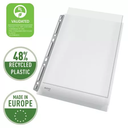 Katalógustartó genotherm, lefűzhető, A4, 170 mikron, narancsos felület, 20 mm, LEITZ "Jumbo Extra"