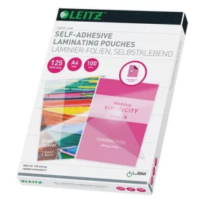   Meleglamináló fólia, 125 mikron, A4, fényes, LEITZ "Standard"