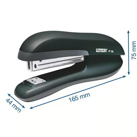 Tűzőgép, 24/6, 30 lap, RAPID "F18 Fashion", fekete