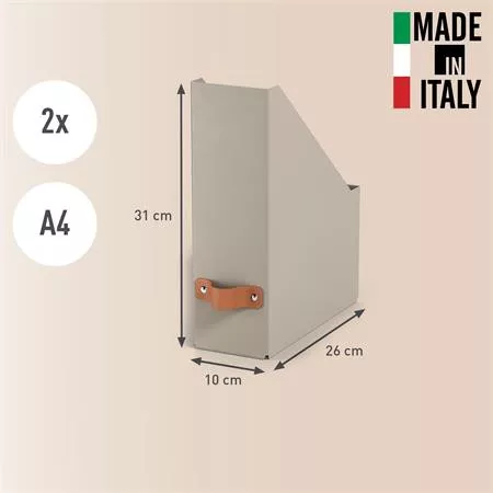 Iratpapucs, karton, 100 mm, LEITZ "Puro", homokbézs