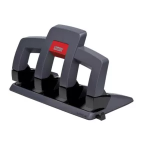   Lyukasztó, négylyukú, 30 lap, RAPID "Supreme SP34", fekete/grafit