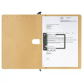   Függőmappa, karton, A4, LEITZ "Alpha Duo", natúr