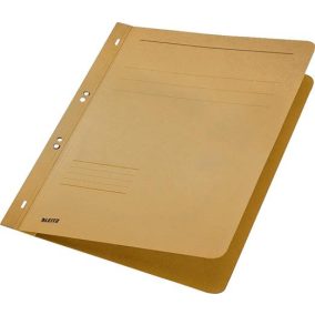 Gyorsfűző, lefűzhető, karton, A4, LEITZ, natúr