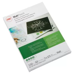 Meleglamináló fólia, 125 mikron, A3, matt, GBC