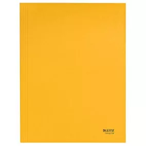   Pólyás dosszié, karton, A4, LEITZ "Recycle", sárga