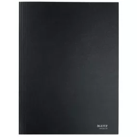  Pólyás dosszié, karton, A4, LEITZ "Recycle", fekete