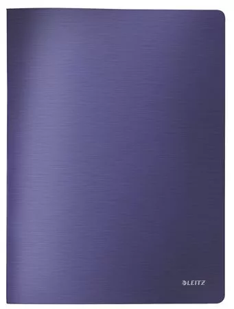 Bemutatómappa, 20 zsebes, A4, LEITZ "Style", titánkék