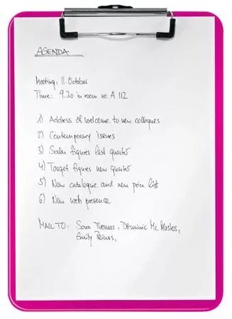 Felírótábla, A4, LEITZ "Wow", rózsaszín