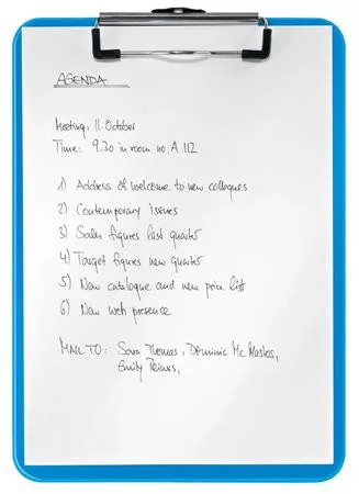 Felírótábla, A4, LEITZ "Wow", kék