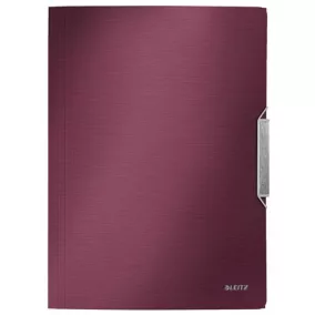   Gumis mappa, PP, A4, LEITZ "Style", gránátvörös